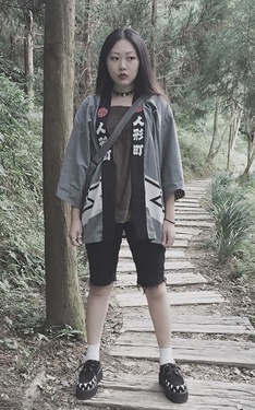 爬山和服look