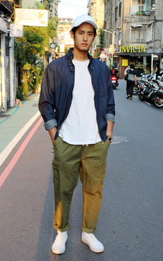 牛仔夾克。