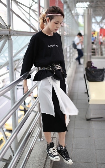 black and white in gradation