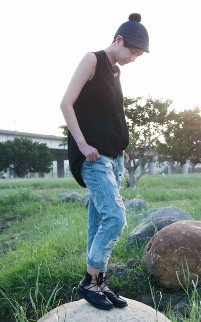 Black With Denim