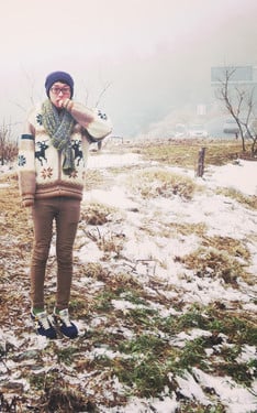 snow in Taiwan finally