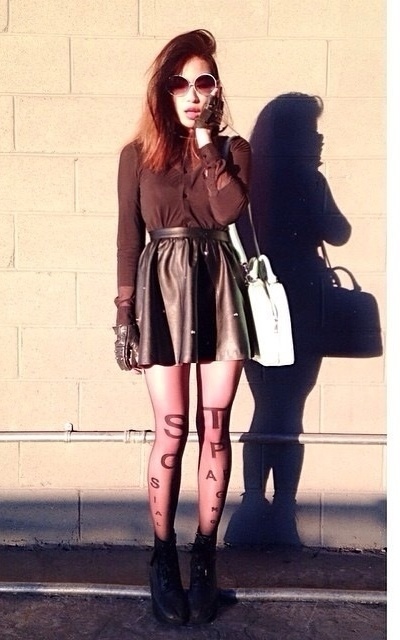 STOP STARING AT MY LEGS