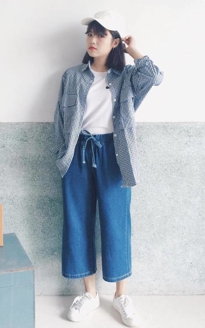 格子休閒風