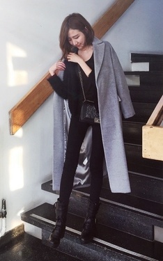 winter style withe the oversized coat