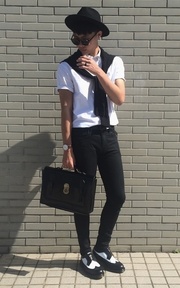 black and white meet friday