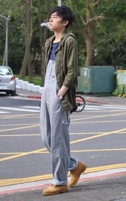 連身工作褲