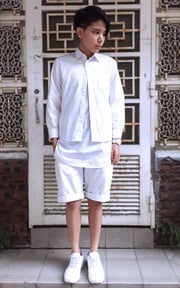 ▲ #‎green #sunset #all #white #dappei #look #white。▲