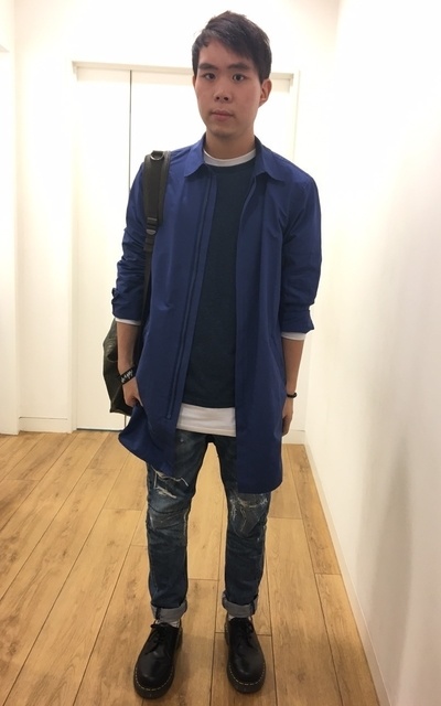 20151126丹寧&風衣混搭