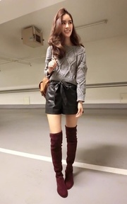Stuart Weitzman過膝長靴穿搭