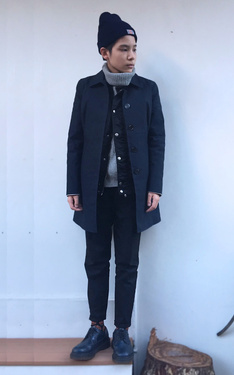 ▲ #‎green #blue #winter #white #coat #sweater #dickies。▲