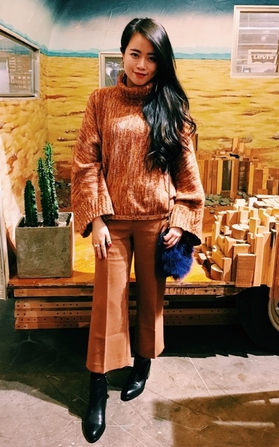 秋冬紅黃芥末色系 #head to toe