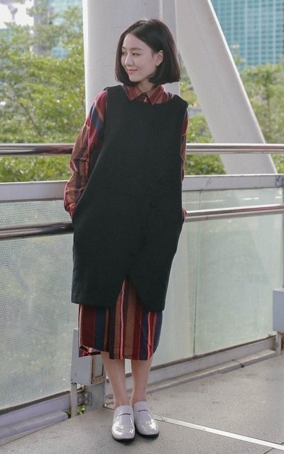 復古的小背心裙