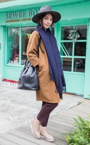 聖誕穿搭  LOOK3./ 簡約舒適。下班後簡單聚餐的聖誕夜穿搭 。
