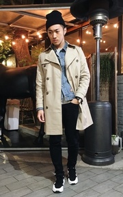 單寧 x trench coat