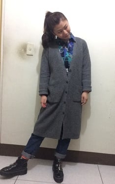 灰針織