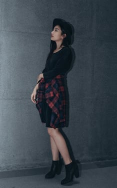 個性黑紅穿搭