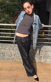 不小心露肚