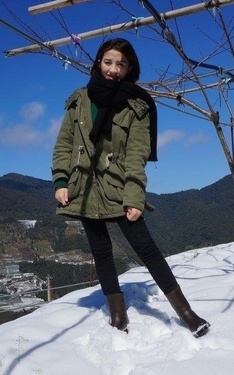 雪地藍天