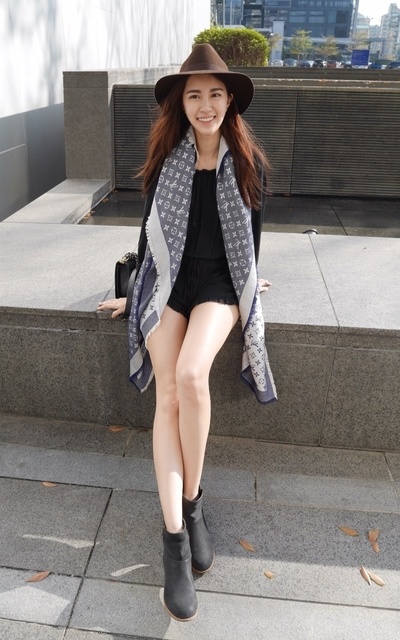 美式romper＋短靴