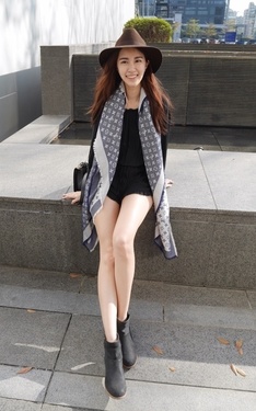 美式romper＋短靴