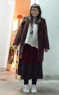 啡色大衣第3回之春茗穿搭