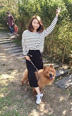 春節被兒子帶出來賞櫻