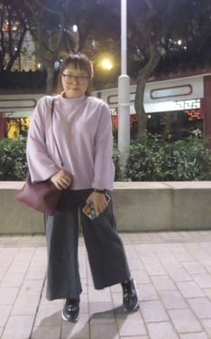 淺紫色穿搭