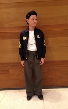 吊帶寬褲