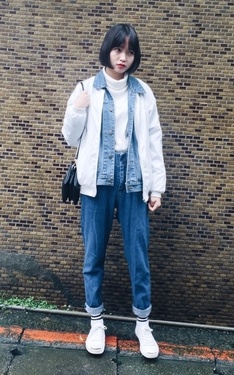 藍白雙色亂搭