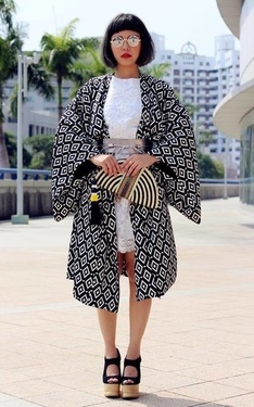 kimono和服式穿搭
