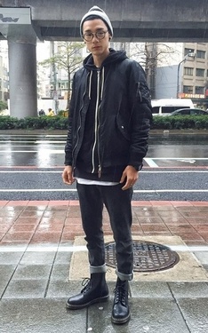 男装彈性SLIM FIT 窄管牛仔褲