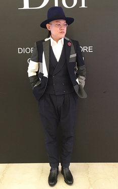 時尚穿搭：SuitWalk2016暖身照.深藍拼接紳士