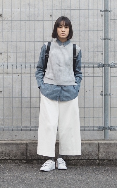 穿搭主题:蓝白灰