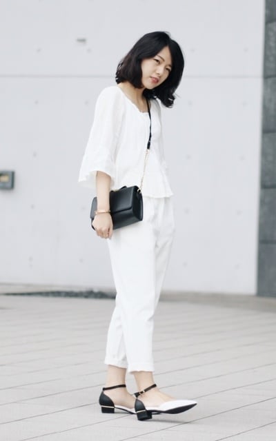 all white