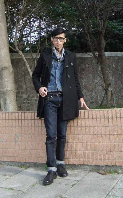 長大衣X牛仔