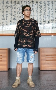 頹廢迷彩軍人