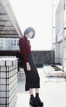 紅色 