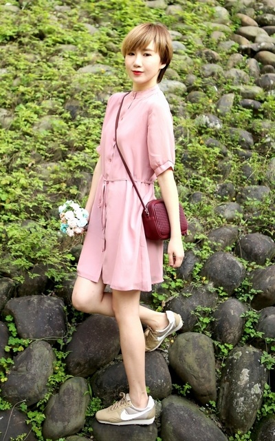 Rosy pink