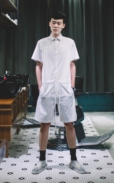 夏天連身短袖工作服輕鬆模式