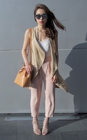 camel + blush
