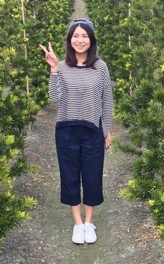 線條和寬褲一起去踏青