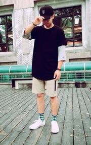 藍綠格紋