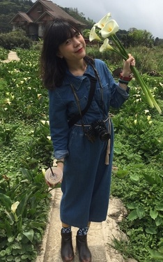 單寧連身褲