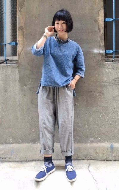 條紋X丹寧X格紋