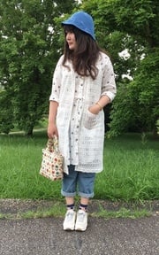 白X丹寧藍