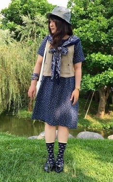 夏日深藍印花