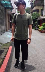 炎熱午後涼爽寬褲逛街穿搭