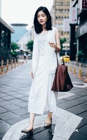 ALLSAINTS 牛皮水桶包的穿搭