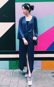 慵懶的睡衣外出dress
