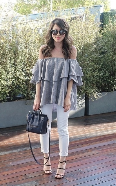 show some shoulder 